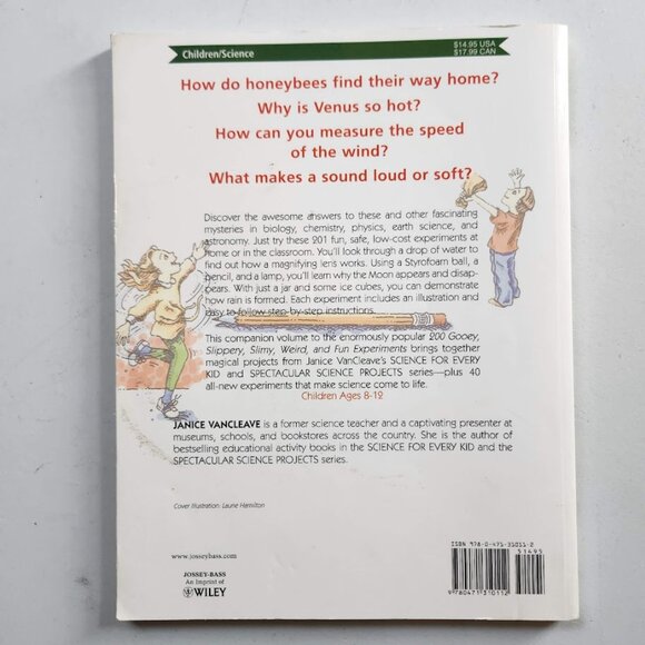 Janice VanCleave's 201 Science Experiments 9780471310112 Book Awesome, Magical, - Picture 3 of 15